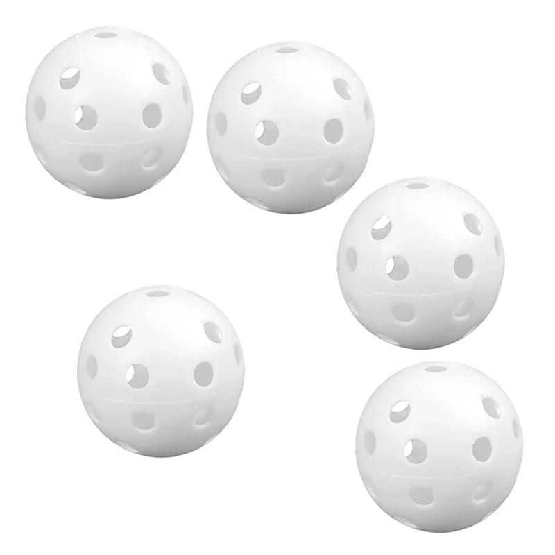 Plastic Golf Balls Airflow Hollow With Hole Golf Training Balls Indoor Outdoor Sports Swing Accessories Exercise Aids For Golfer