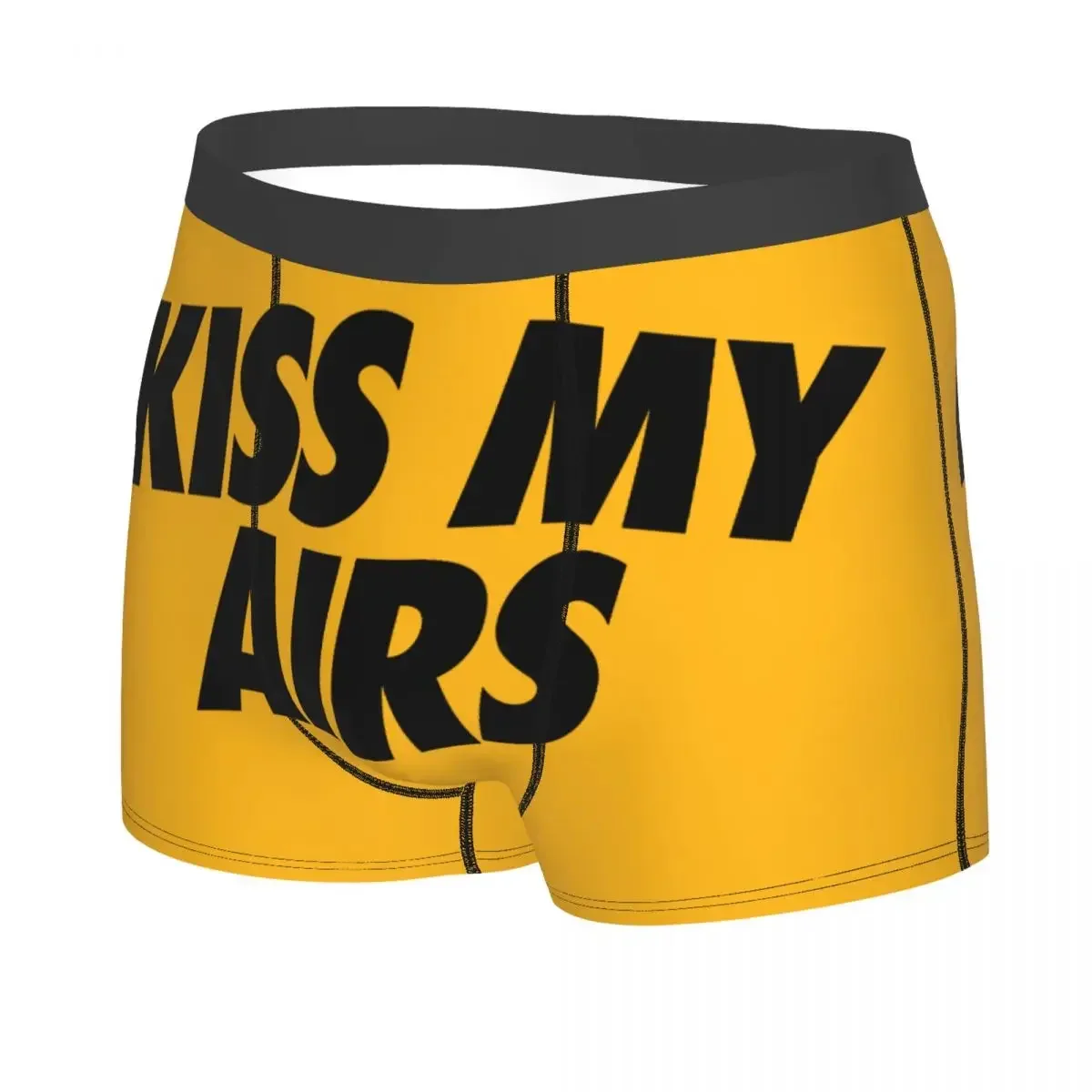 Custom Kiss My Airs Underwear Men Stretch Boxer Briefs Shorts Panties Soft Underpants For Homme