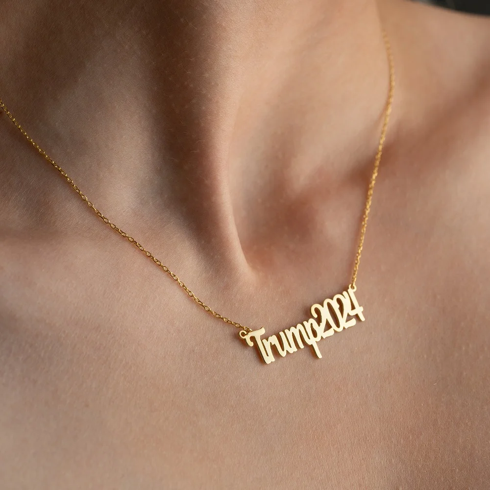 

New Customized Name Digital Necklace Stainless Steel Personalized Name Necklace Jewelry Fashion Pendant Gift Christmas Gift