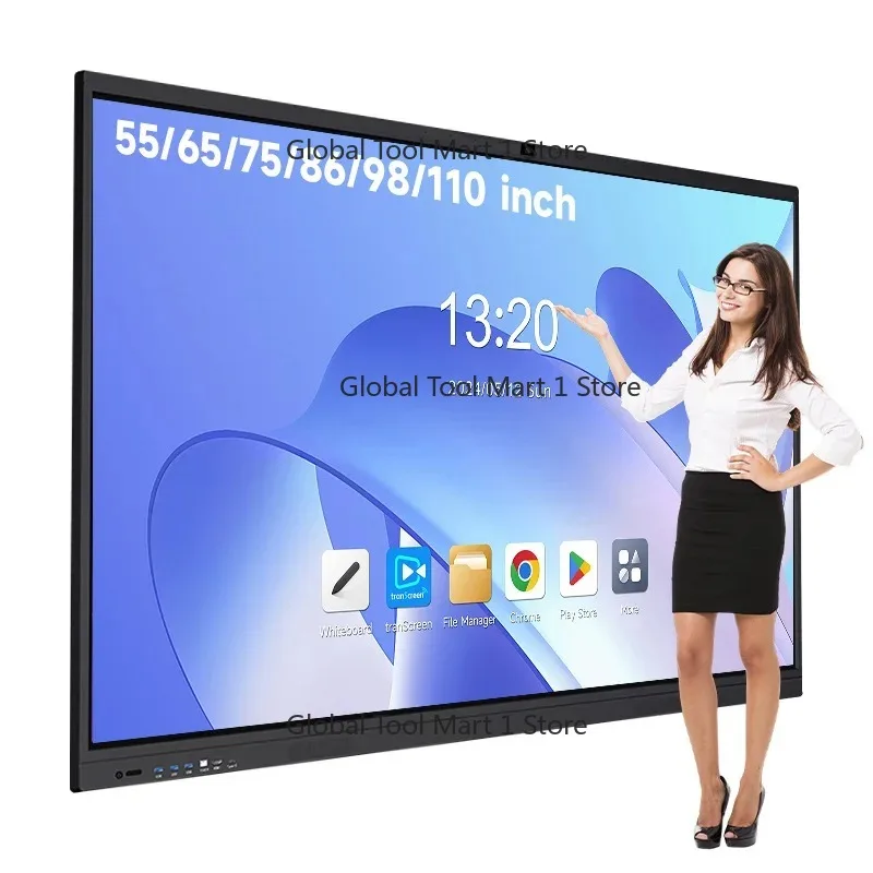 

55 65 75 85 98 110 Inch 4k Finger Touch Screen Interactive Panel Sm-art Boards WhiteBoard Interactive Whiteboard for Teaching