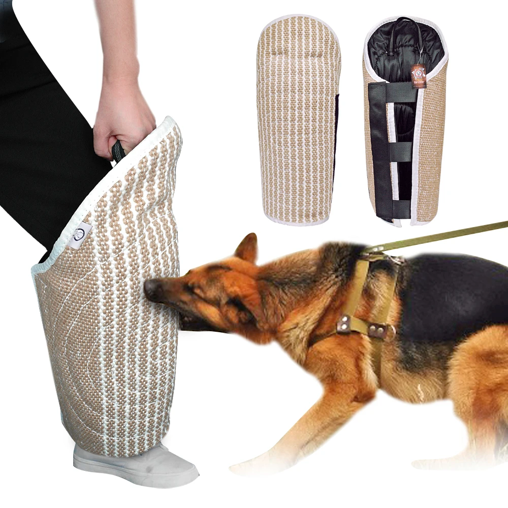 Dog Bite Sleeves Tugs Training Pet Dog Toys Protection Aid For Young Dogs Work Dog Malinois German Shepherd Fit Leg