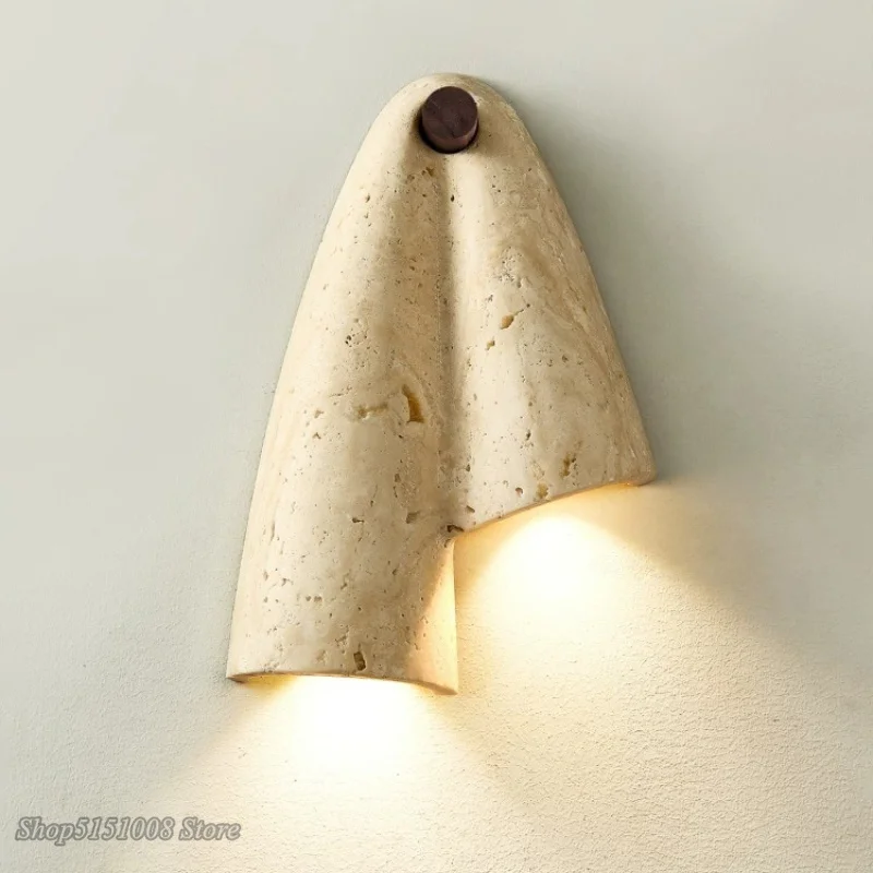 Creative Yellow Cave Stone LED Wall Lamp Bedroom Bedside Corridor Staircase Homestay Living Room TV Wall Decor Atmosphere Lights