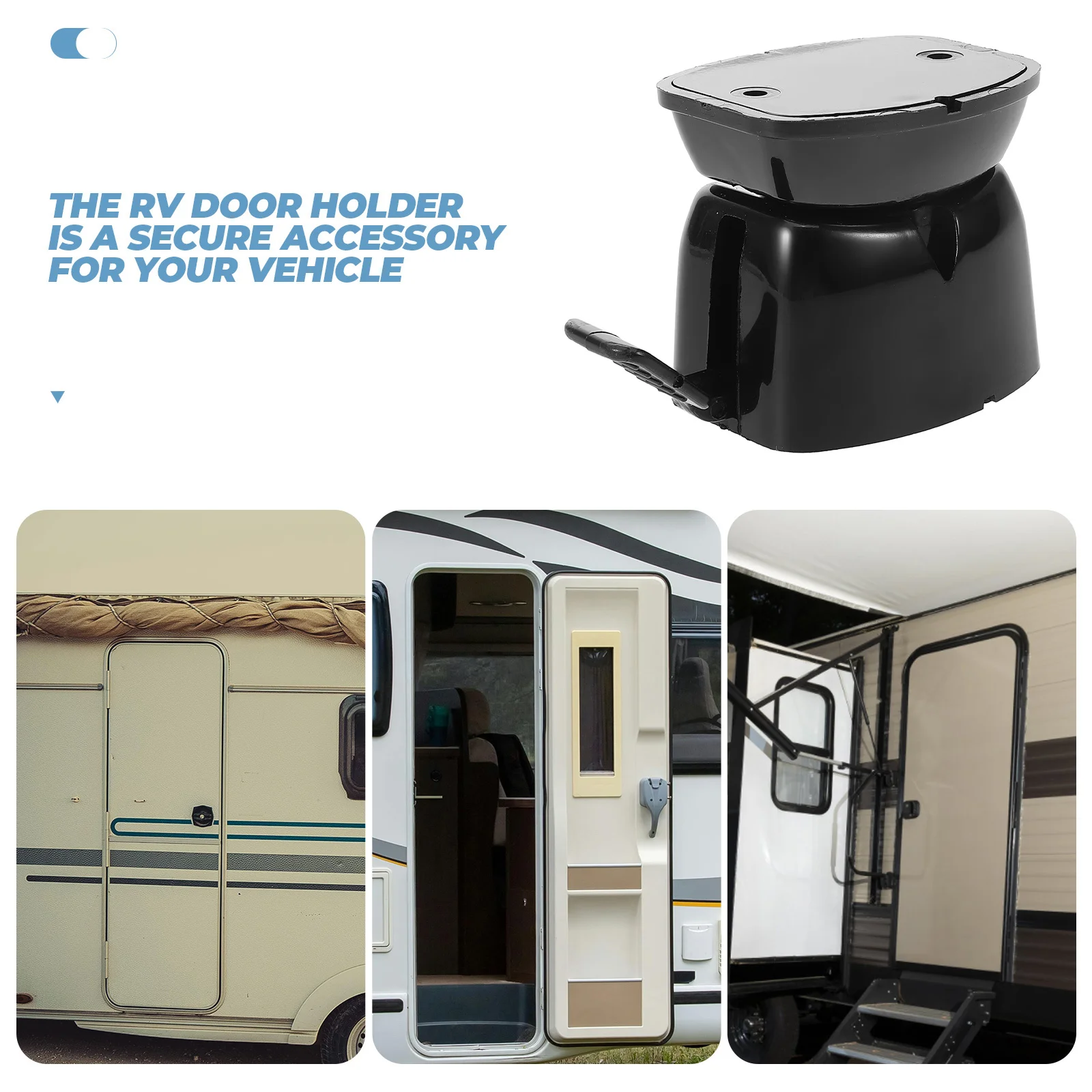 

2Pcs Rv Door Holder Plastic Trailer Door Latch Replacement Entry Catch Camper Accessories Fixed Hook T Catch Holder