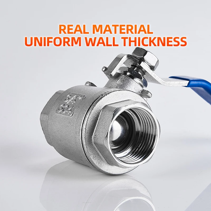 304 stainless steel ball valve inner wire two-piece two-piece 4/6 water distribution switch valve