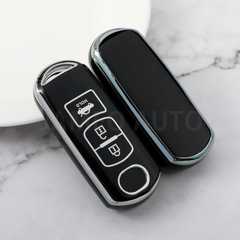TPU Car Remote Key Case Cover Shell Holder for Mazda 2 3 6 Atenza Axela Demio CX-5 CX5 CX-3 CX7 CX-9 2015 2016 2017 2018 2019 view 6
