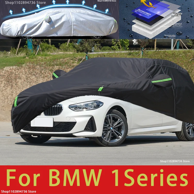 

For BMW 1series fit Outdoor Protection Full Car Covers Snow Cover Sunshade Waterproof Dustproof Exterior black car cover