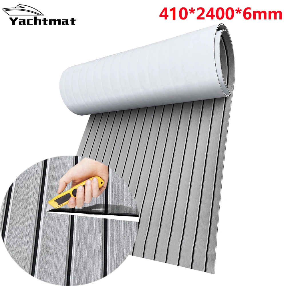 

Boat Flooring EVA Foam Decking Sheet Faux Teak Marine Flooring for Boat Yacht Kayak RV Swimming Pool Cooler Tops Seating Non-Sli