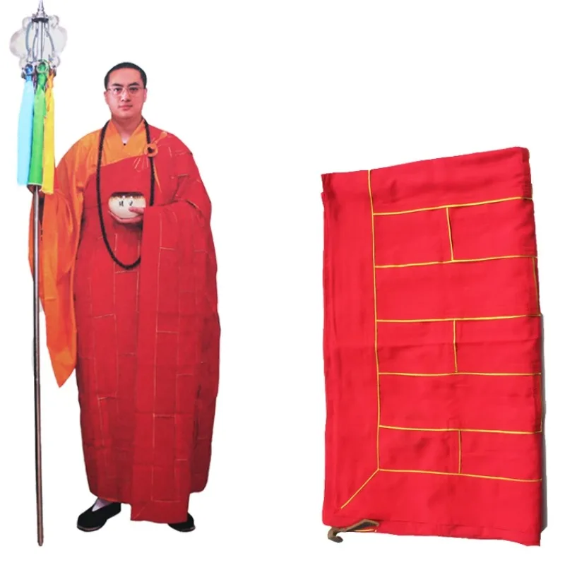 

Buddhist Monk Robe Cassock Kasaya Ancestral Shaolin Kung Fu Suit Clothes Buddhist Scarf Thin Meditation Zen Clothing Zuyi Kesa