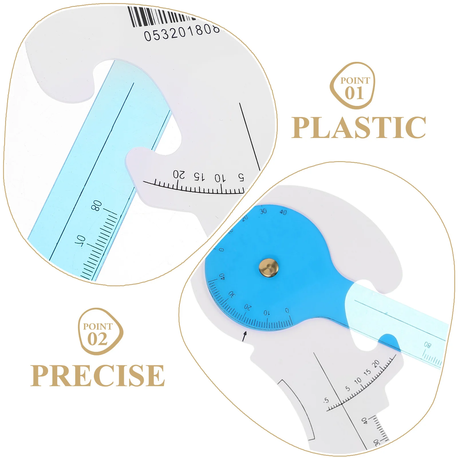 Glasses Pupil Distance Plastic Ruler Multi-Function Eyeglasses Pupil Distance Measuring Tool for Accurate Frame Measurement Shop