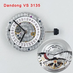 Dandong VSF 3135 Automatic Mechanical Movement 31 Jewels Blue Balance Wheel Men's Watch Movement VR clean SUB VS 3135 Movement