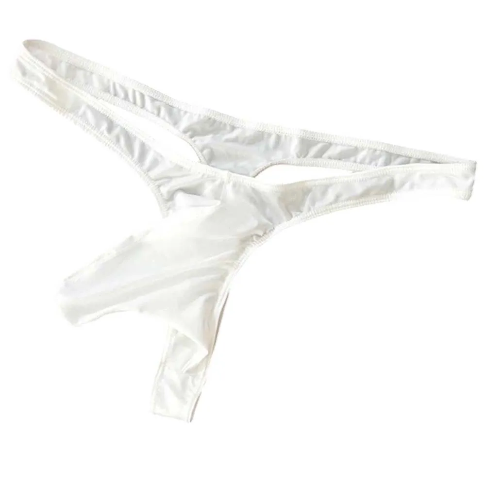 

Мужское нижнее белье: сексуальные стринги-бикини с анатомическим мешочком, трусы с низкой посадкой, однотонные мужские трусики-стринги, мужские трусы