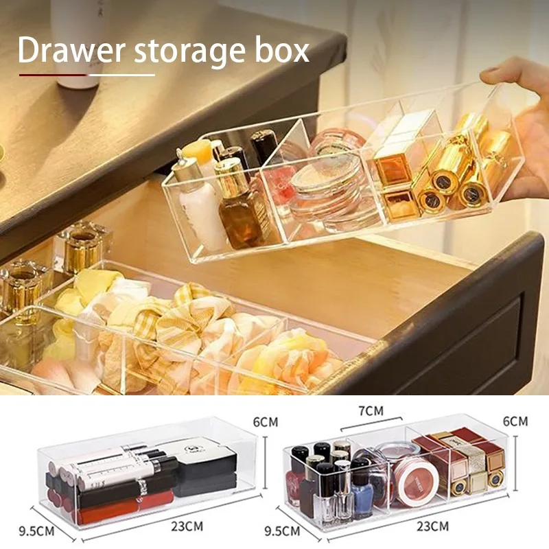 Tiroir en acrylique transparent, organisateur de crèmes cosmétiques, Type de tiroir, boîte de rangement de rouge à lèvres, organisateur de maquillage, boîte de rangement