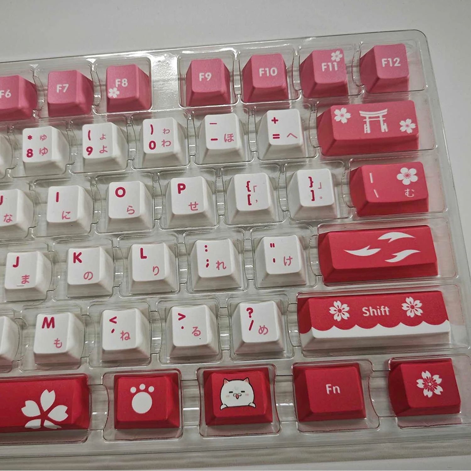 Imagem -03 - Tampão do Teclado do Tema Sakura Miko Tampão do Teclado Mecânico Perfil Cereja Material Pbt Jogo Adorável 132 Chaves