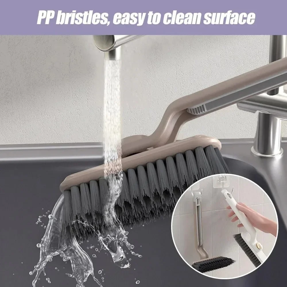 

360° Rotating Corners Cleaning Tool Crevice Cleaning Brush Hand-held Multi-Function Rotating for Bathroom Kitchens Tile Floors