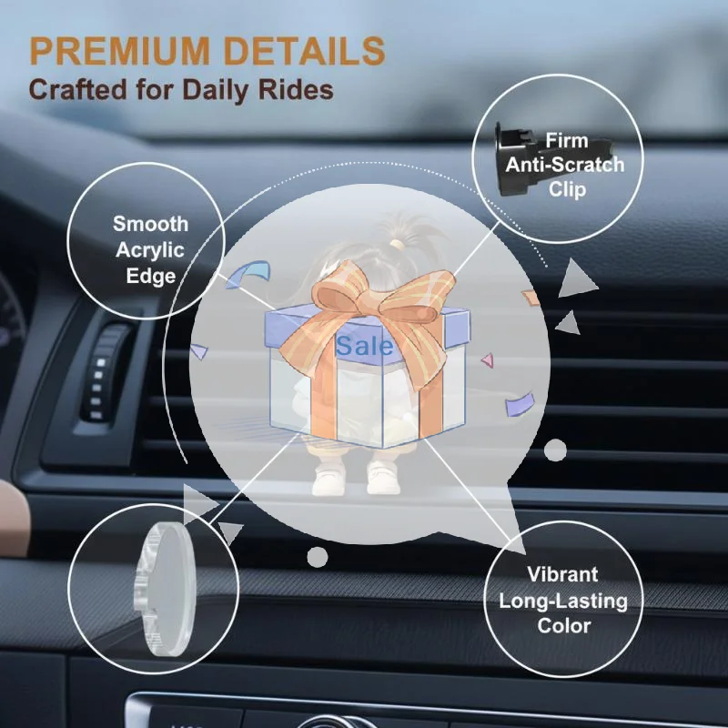 Cute Cute Little Girl Acrylic Car Vent Clip Decoration, Car Fragrance Diffuser, Valentine's Day Gift, Cute Car Interior Accessories - Aliexpress Deal