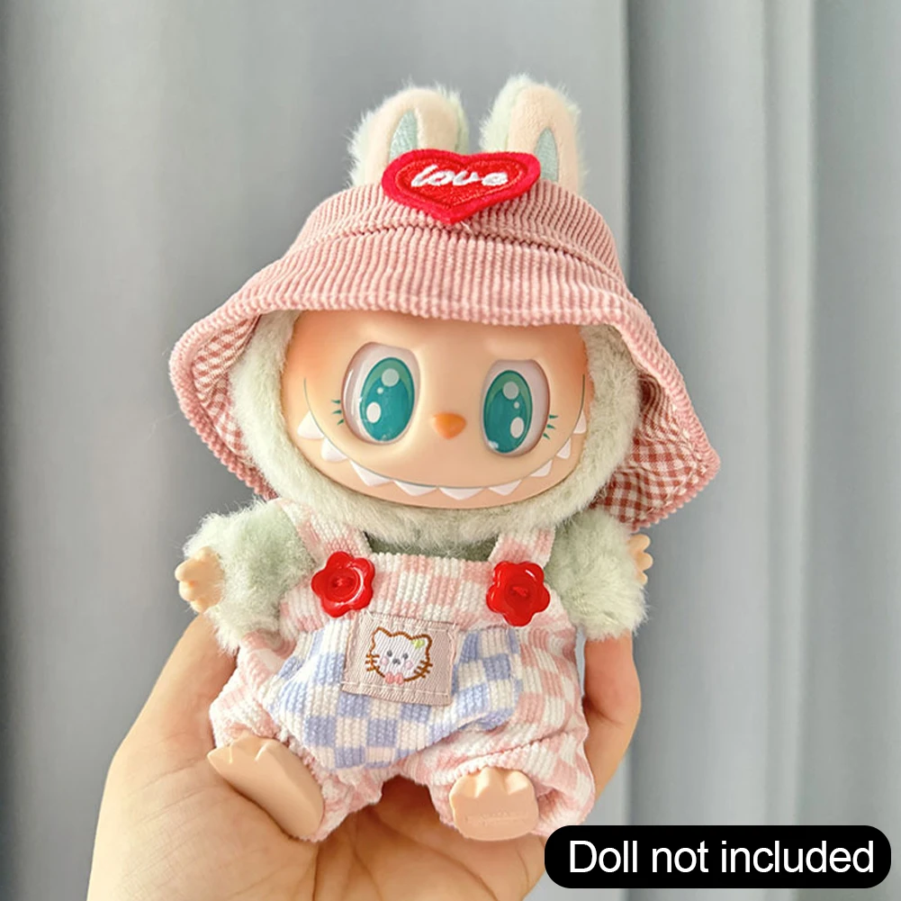 

For 17cm 3.0 Ropa Labubu V1 V2 V3 outfit clothes Time to chill doll clothes for labubu II Doll cute clothes
