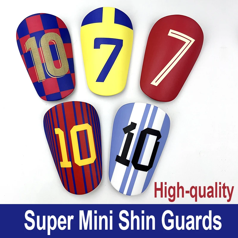 1Pair Mini Football Shin Pad Leg Protector Wear-resistant Shock Absorbing Leg Protector Soccer Training Shank Board