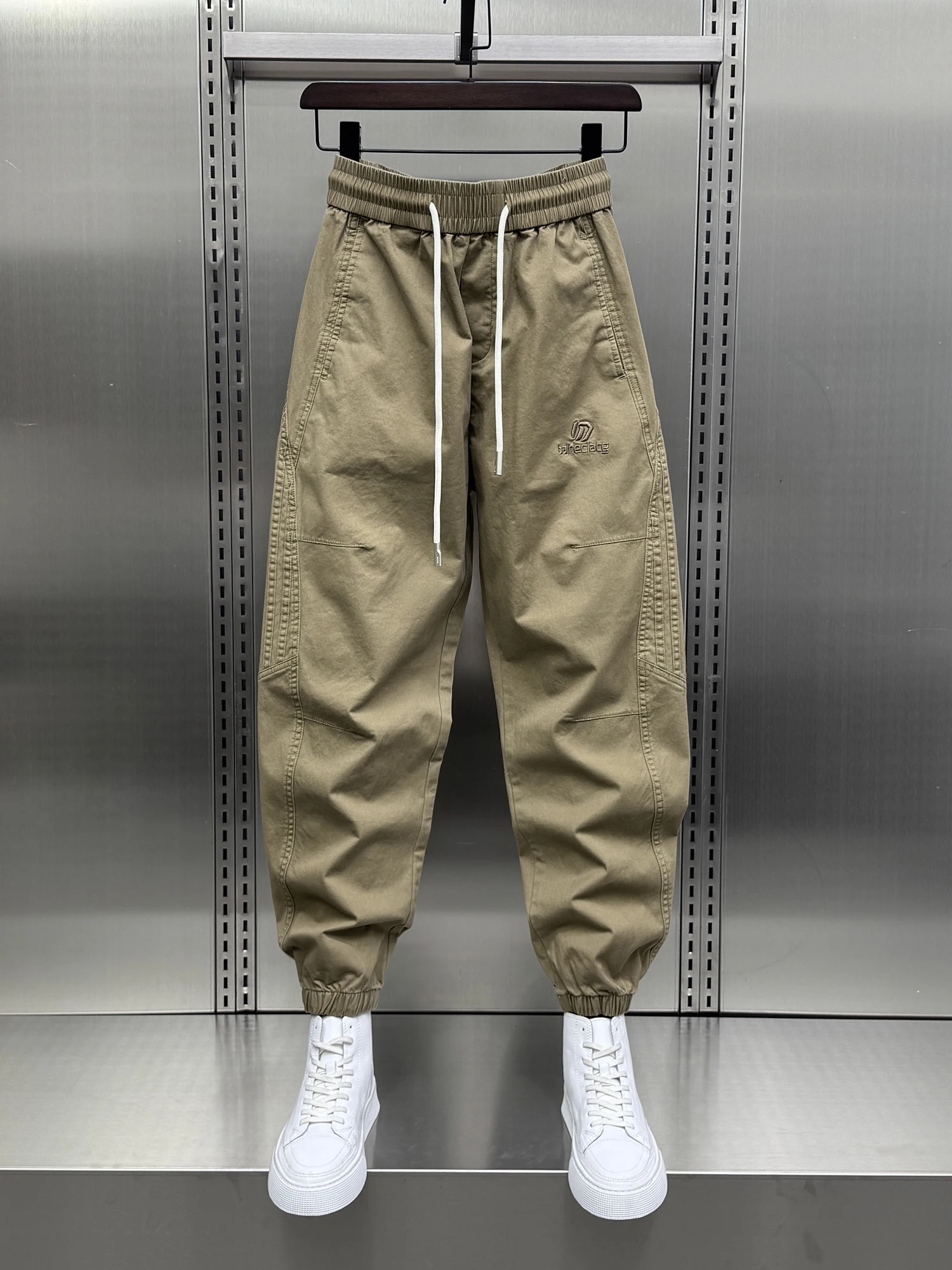 

Модные молодежные свободные повседневные брюки, мужские весенние новые спортивные штаны с вышитыми буквами, удобные свободные брюки для отдыха