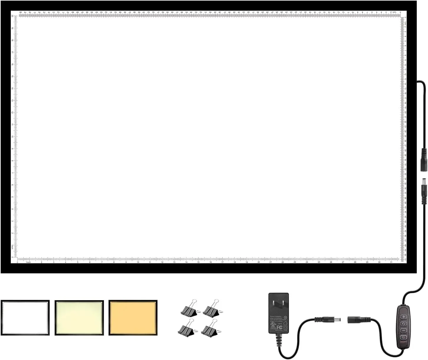 

7000+ Lux A1 Light Pad for Diamond Painting, 34.5x22.8inchs Extra Large 3-Colors Lightbox with UL Adapter.