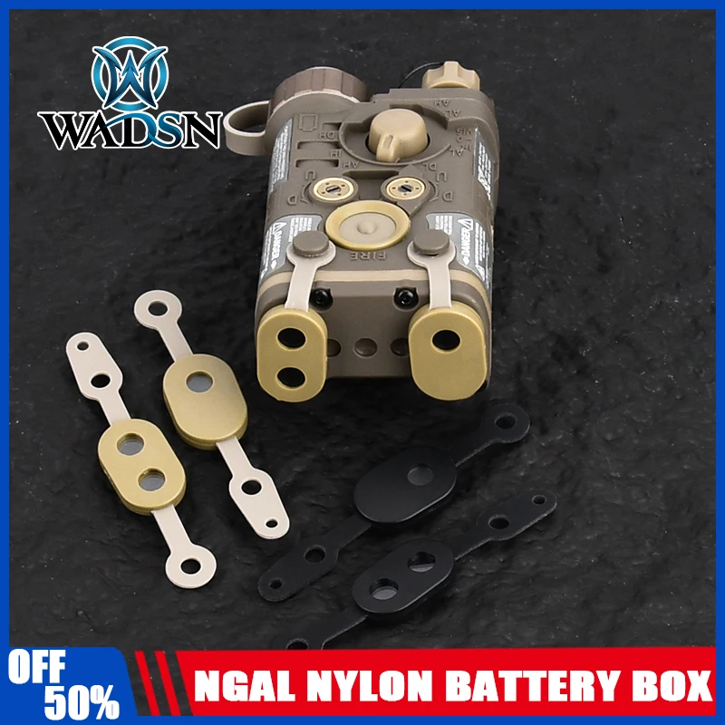 WADSN Taktische NGAL Dummy-Batteriebox aus Nylon, Batteriegehäuse-Modell für Airsoft Picatinny-Schiene, AR-Zubehör, keine Funktion, leere Hülle