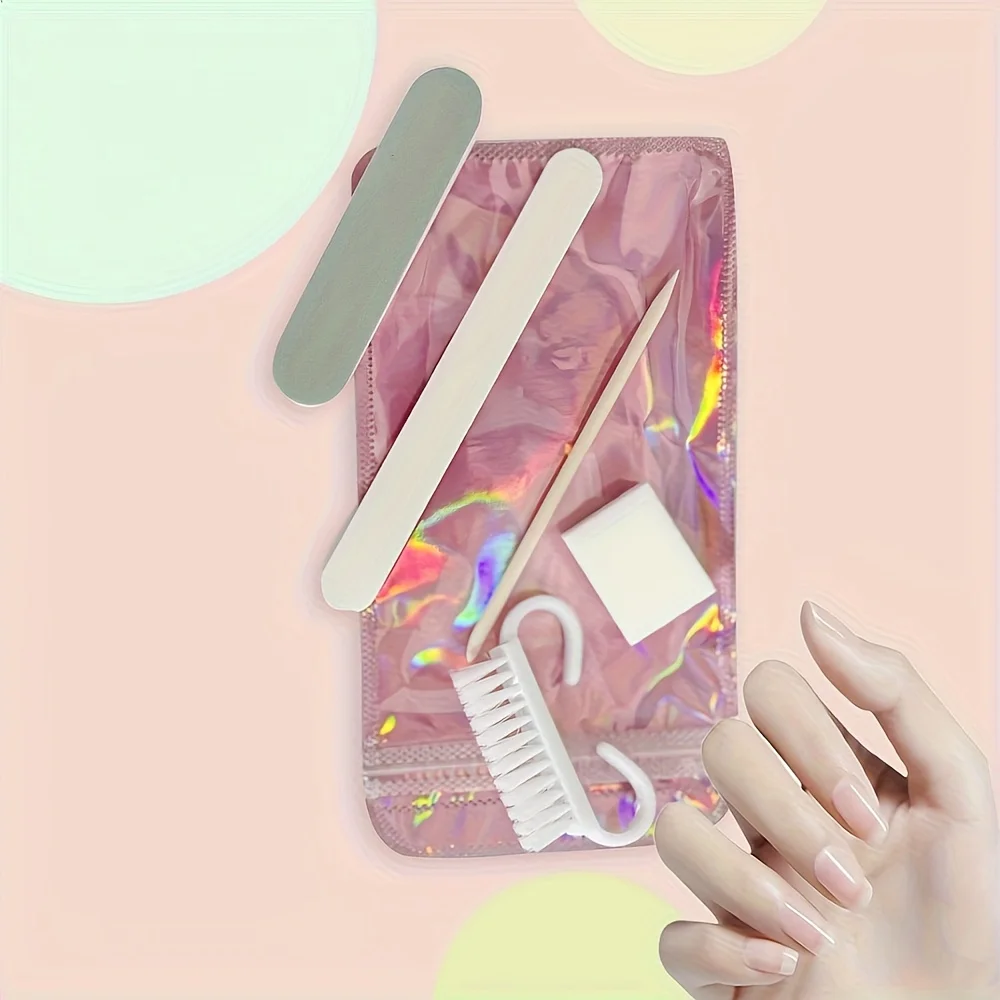 Convenient double-sided nail file, multifunctional nail brush, suitable for daily nail care and dead skin cleaning scenarios,