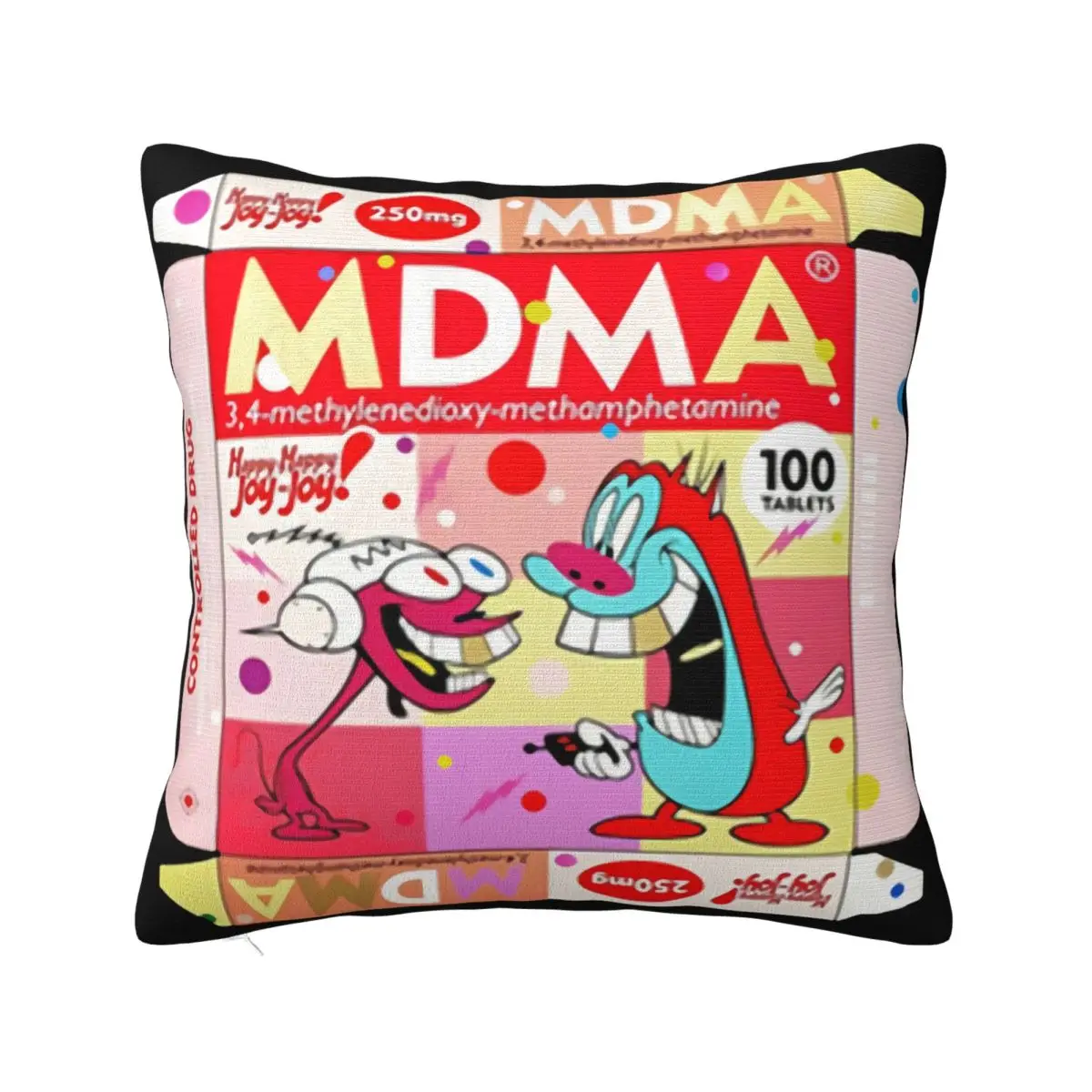 Mdma Rave Techno Mda Party Defqon Kokain Awakenings Sonus Top 4987Bk Splicing Pillow Case