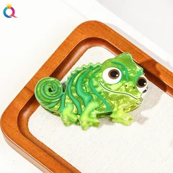 Pascal Rapunzel Lizard Hair Clip Acrylic Cartoon Dinosaur Hair Clip Cute Plate Hair Grab Clip Girls Shark Clip Hair Accessories