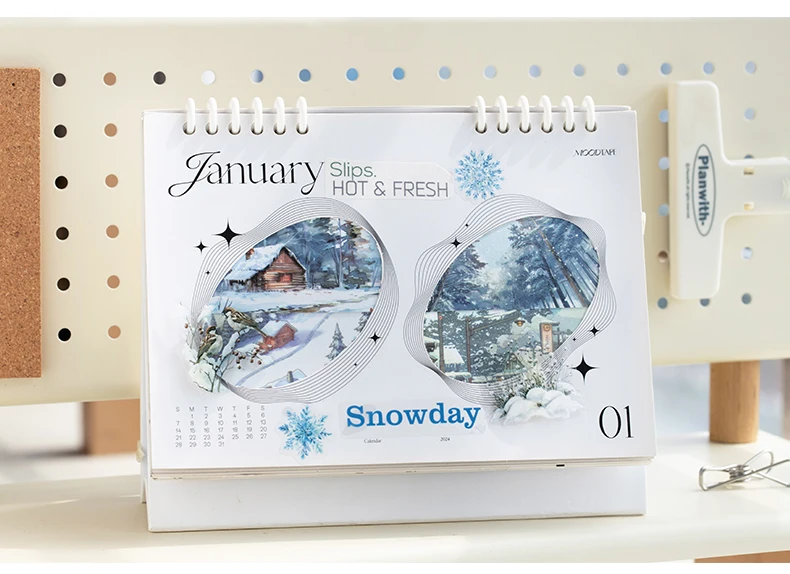 Journal GO 24pages Scenic View Landscape Sticker Book 4-Season Long Strip Decals for Journaling Scrapbooking Planners DIY Crafts