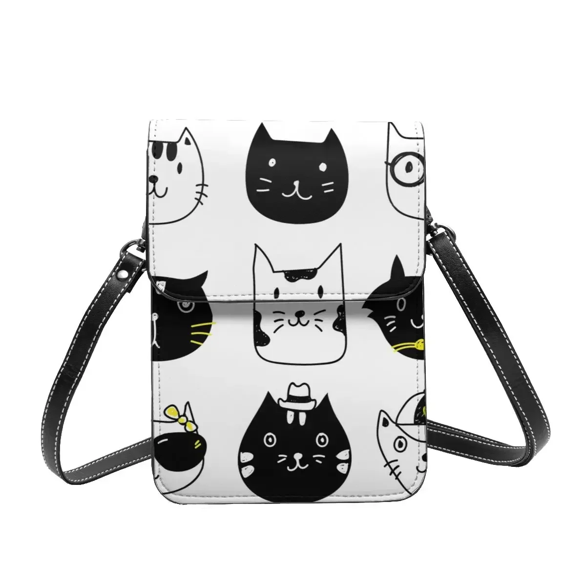 

Pusheen, сумка через плечо с изображением животных, женские подарки, женская сумка, стильные кожаные уличные сумки