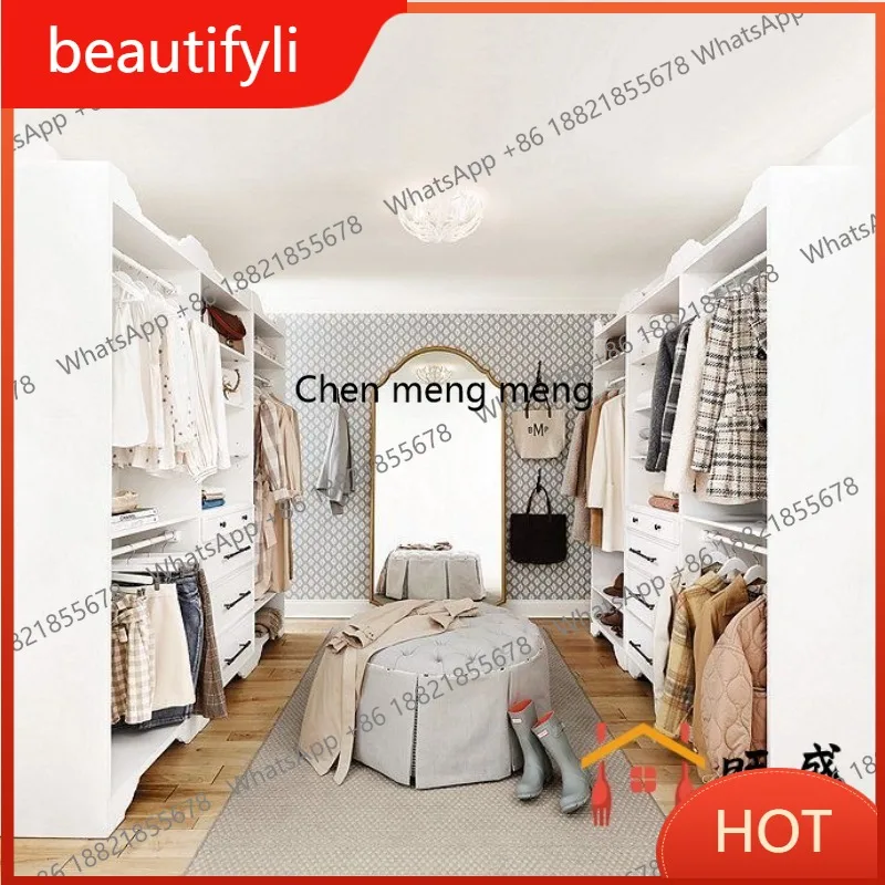 D80 French special-shaped full-length mirror, floor-to-ceiling cloakroom fitting mirror
