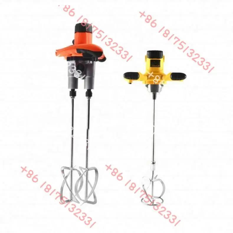 

ANDUUK 110V/220V Power Tools 6 Speeds Electric Steering Wheel Mixer Stirring Handheld Paint Cement Mortar Food Mixing Machine