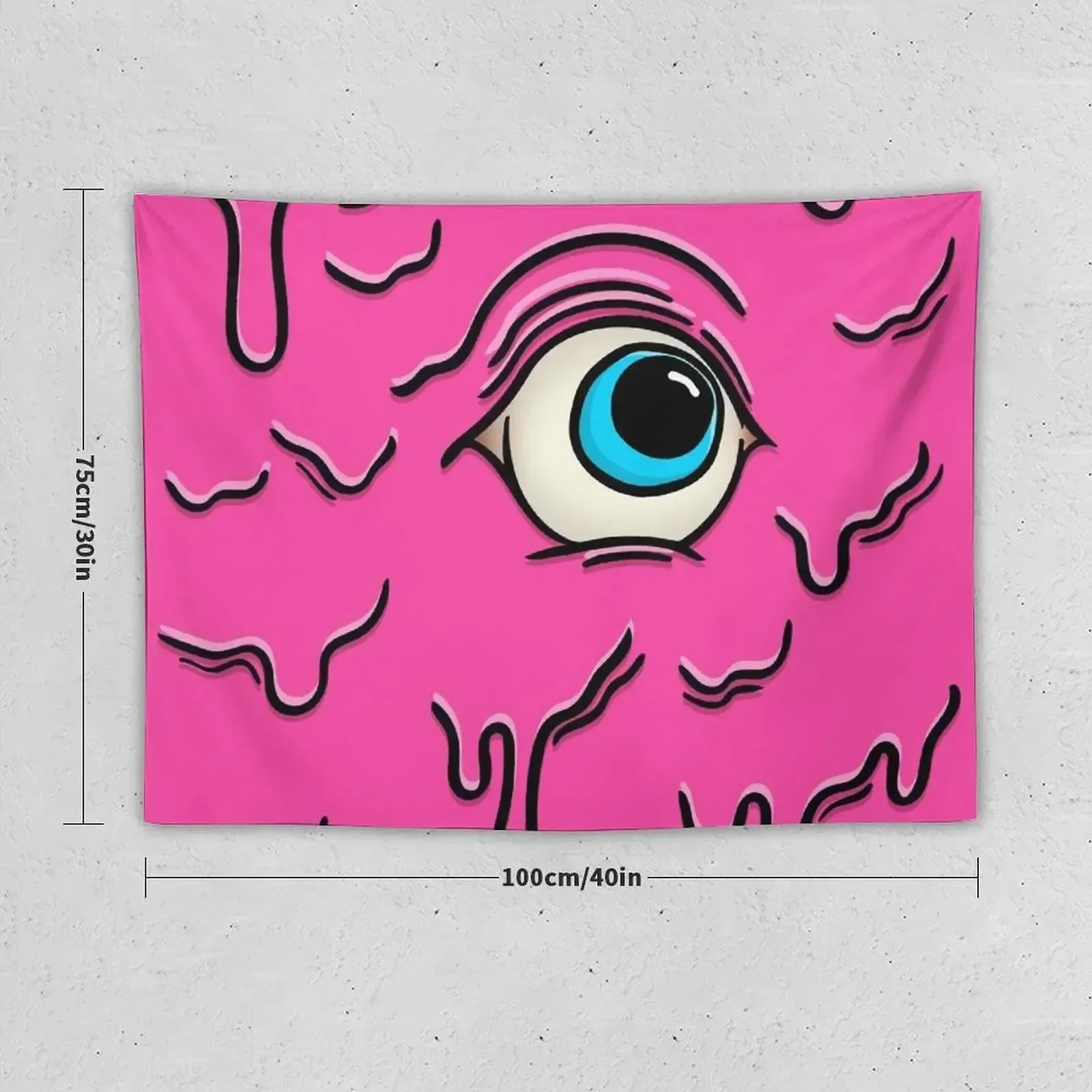 Pink & Blue Slimy Cyclops Eye Tapestry Bathroom Decor Home Decoration Home Supplies Decorative Wall Tapestry