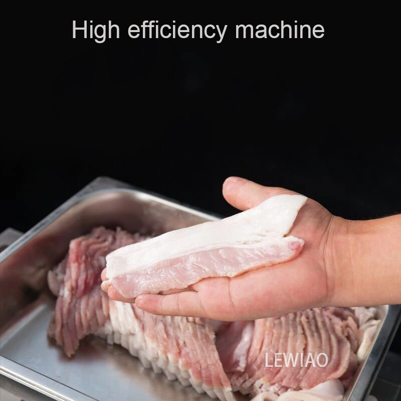 Vertical Commercial Meat Cutter For Fresh Meat Vegetable Slices Cut Silk Stainless Steel Meat Slicer