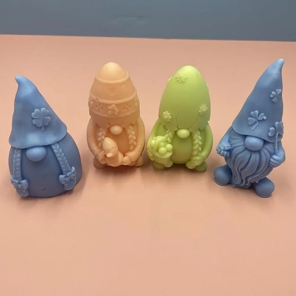 Cartoon Little Man Silicone Candle Mold DIY Mini Faceless Doll Gypsum Mould 3D Resin Soy Wax Beeswax Making Tool Handmade Gifts