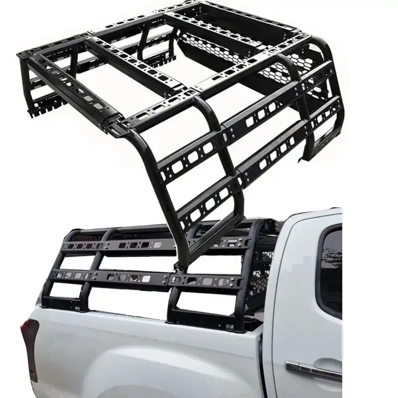 4x4 UTE Accessories Heavy Luxury Roof Rack Roll Bar FUll COVER for Hilux Revo Rocco 2016-2020