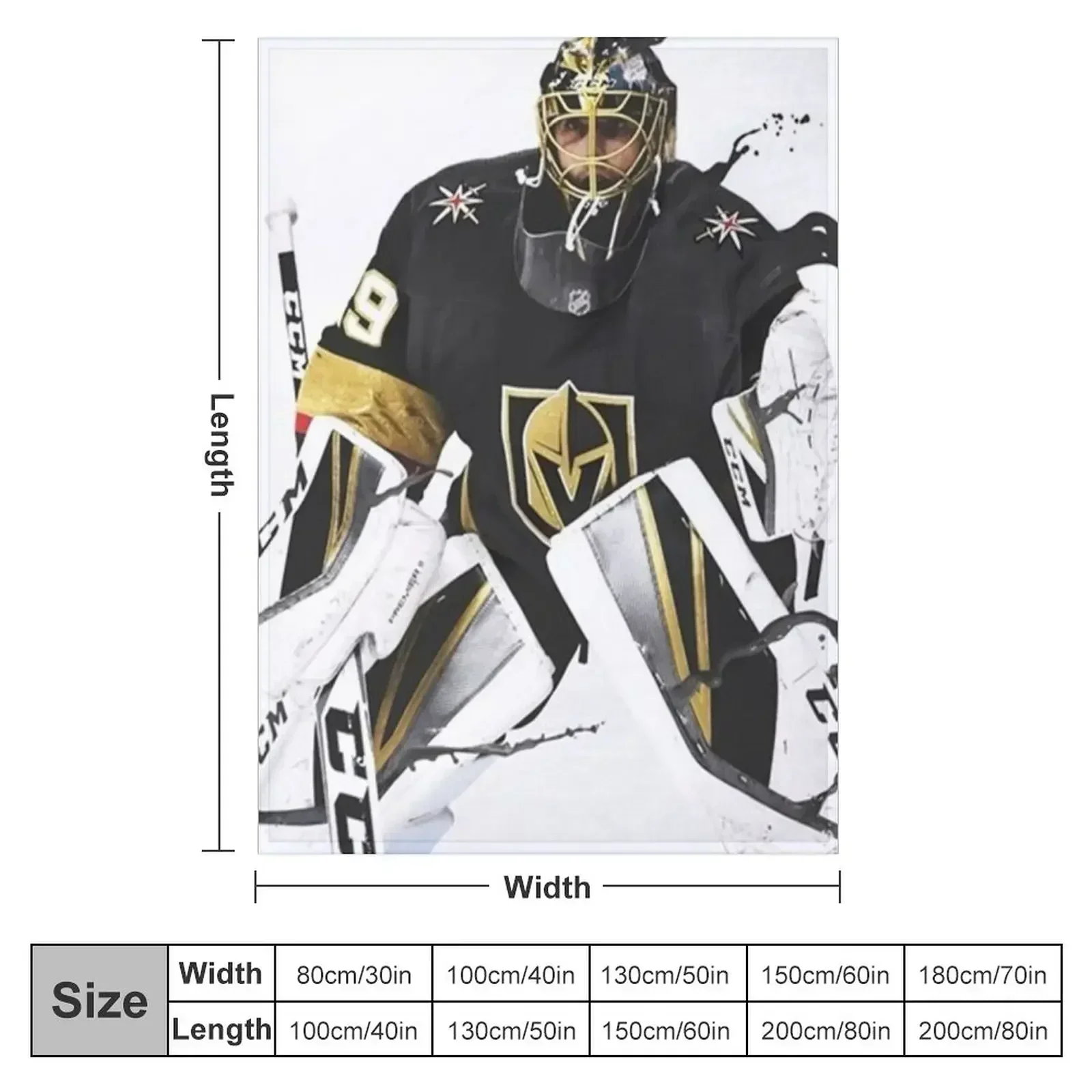 Marc-Andre Fleury Throw Blanket Multi-Purpose Cute Plaid Plaid on the sofa Decorative Sofas Blankets