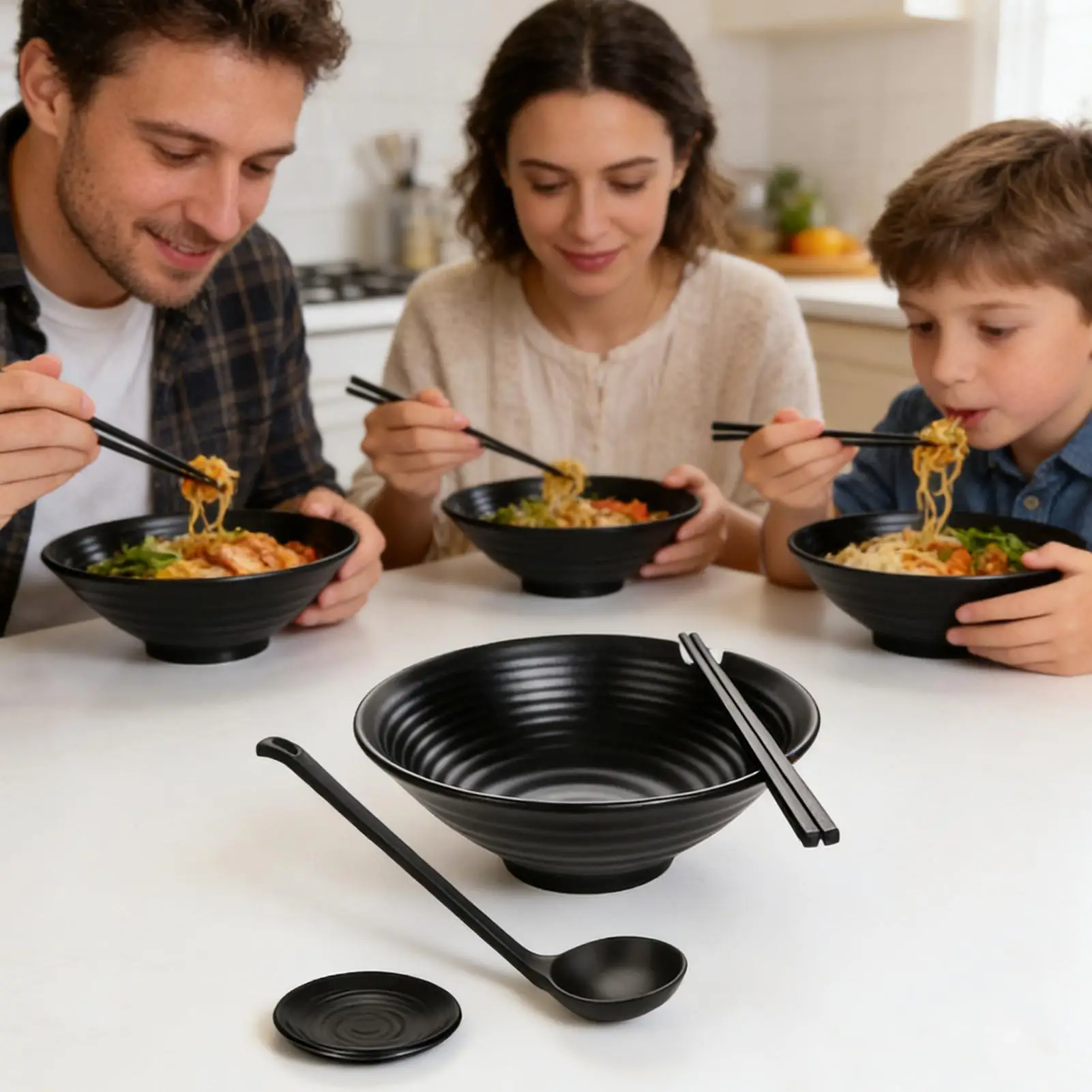 

Fruit Salad Fast Food Tableware JapaneseStyle Noodles Bowl Ramen Bowl Set Household Ramen Bowl Soup Bowl