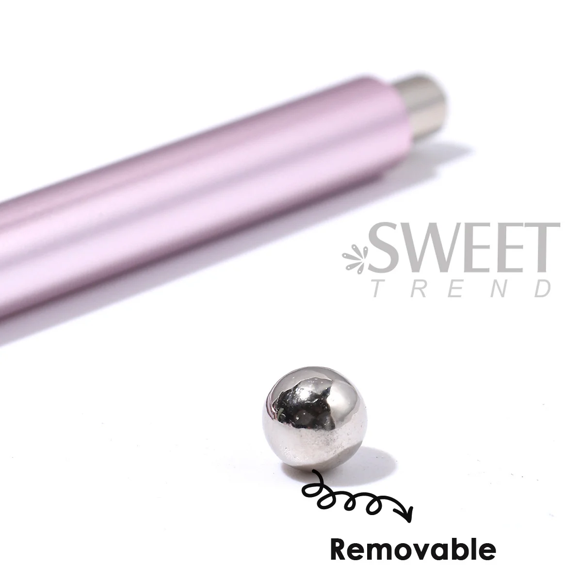 3 In 1 Flower Round Cat's Eye Nail Magnetic Pen Dual-Ended Adjustable Round Ball Magnet Stick Auxiliary Creative Manicure Tools view 3