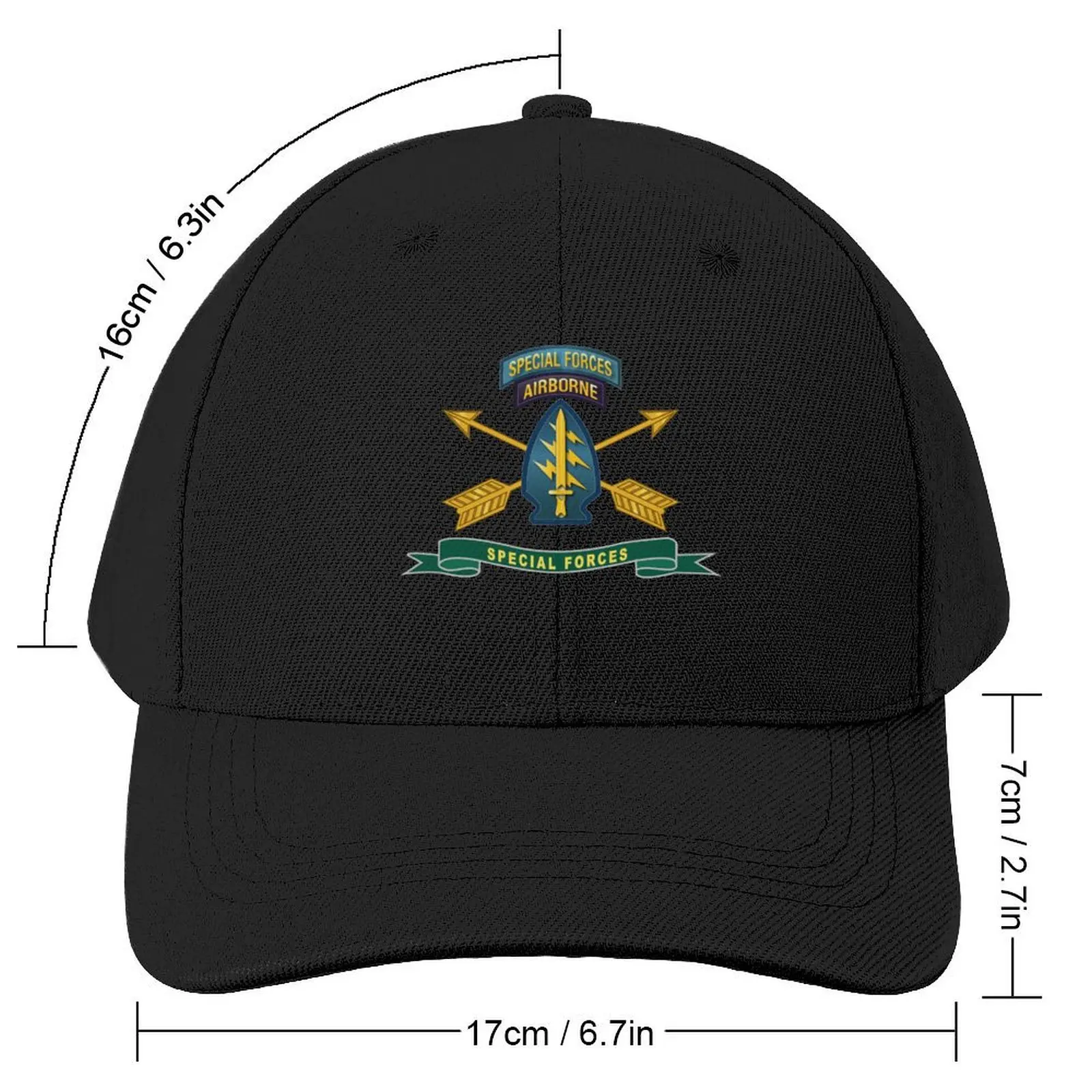 Army - Special Forces - SSI w Tab - Br Ribbon X 300 Baseball Cap New In Hat birthday Cosplay Designer Man Women's