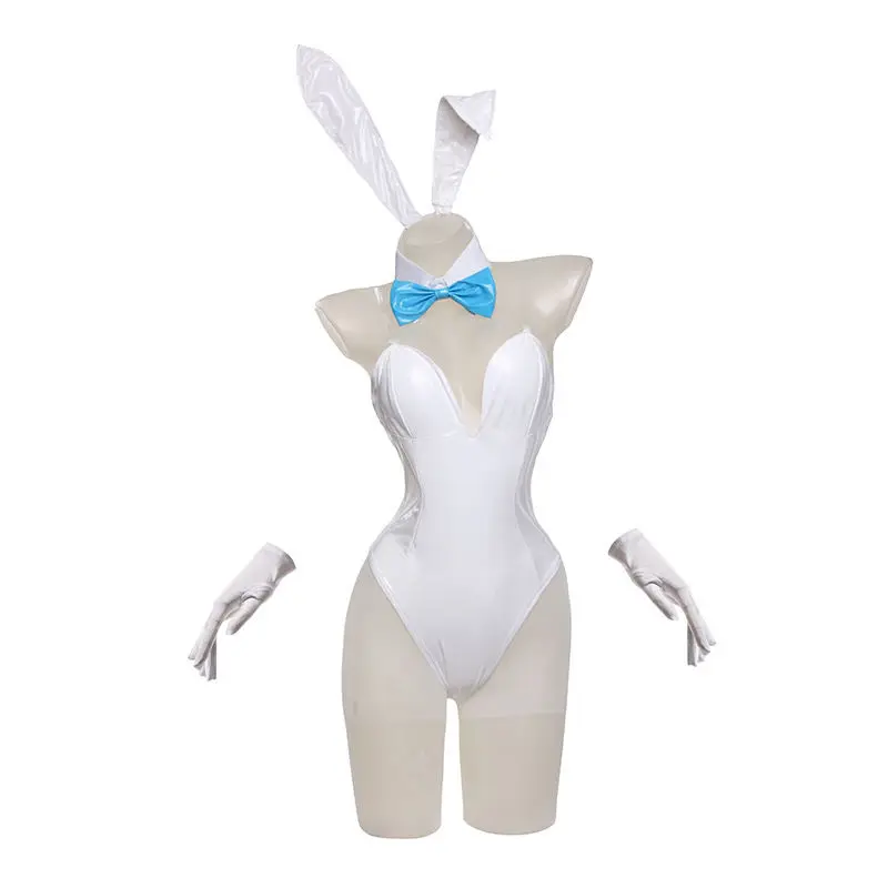 Kakudate Karin Bunny Cosplay Costume Blue Archive Asuna Ichinose Murokasa Akane Neru Mikamo Jumpsuit Outfit Fullset view 4