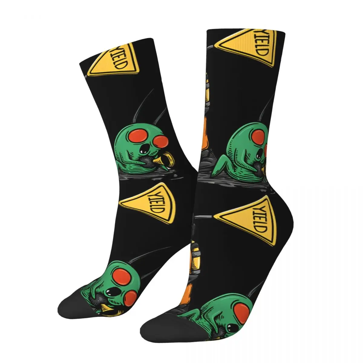 Hip Hop Retro Kill Crazy Men's compression Socks Unisex L-Lethal Company Street Style Pattern Printed Funny Novelty Happy Crew