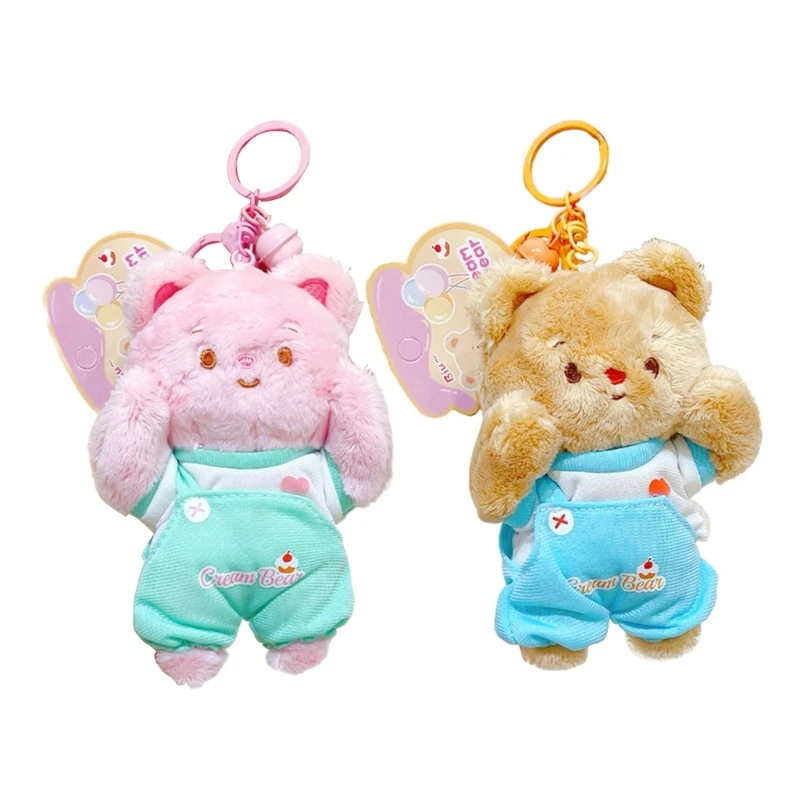 L5YF Bear Keychain for Toy Gift Carnival Prizes for Kids Backpack Funny Animal