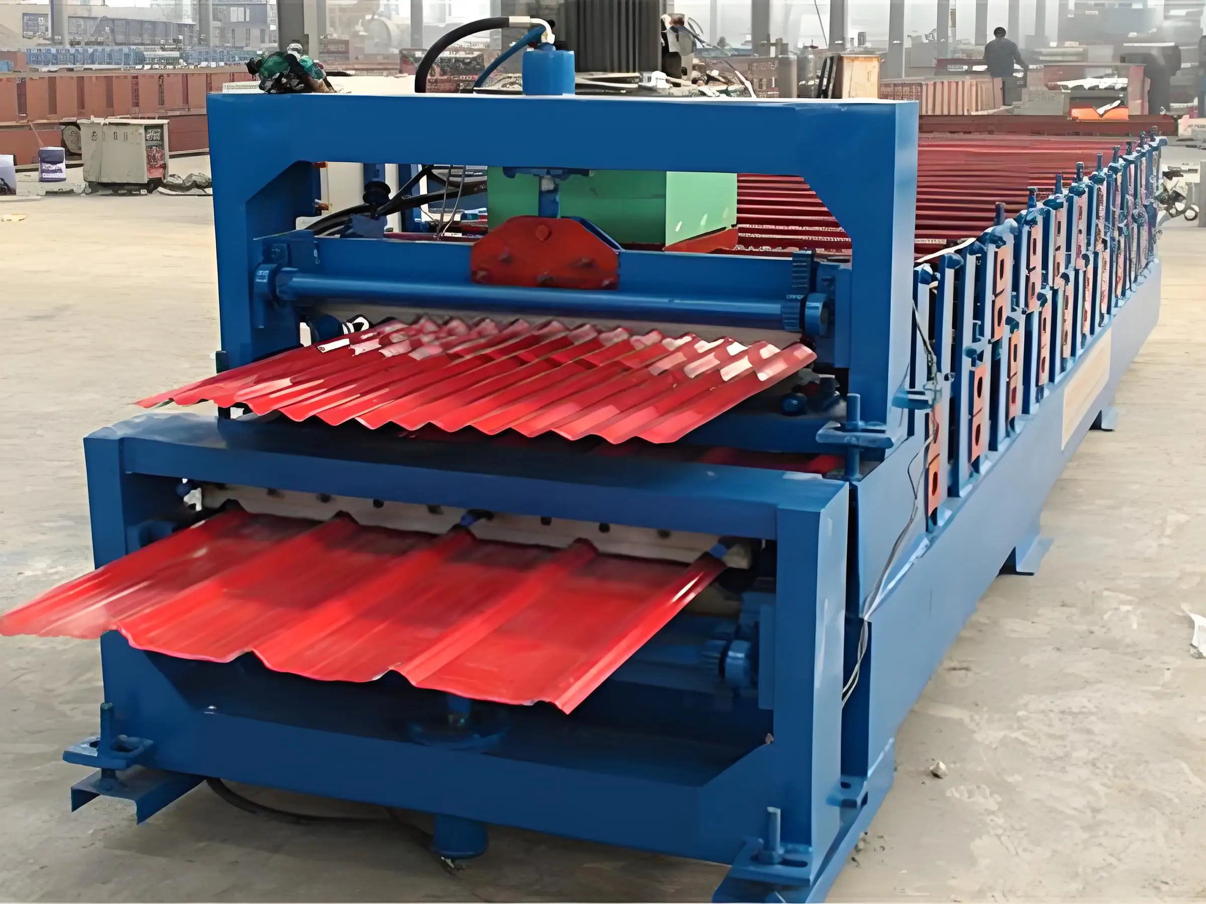 All-in-One Roof Sheet Machine and Wall Panel Tile Making Machine Fabricating Complete Building Envelopes