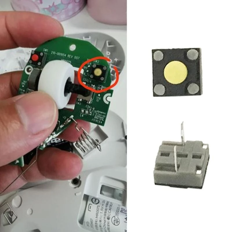 

E8BA 10Pieces Quiet Square Microswitches For Gaming Mouse 6x6x4.3mm Ensuring A Peaceful Environment