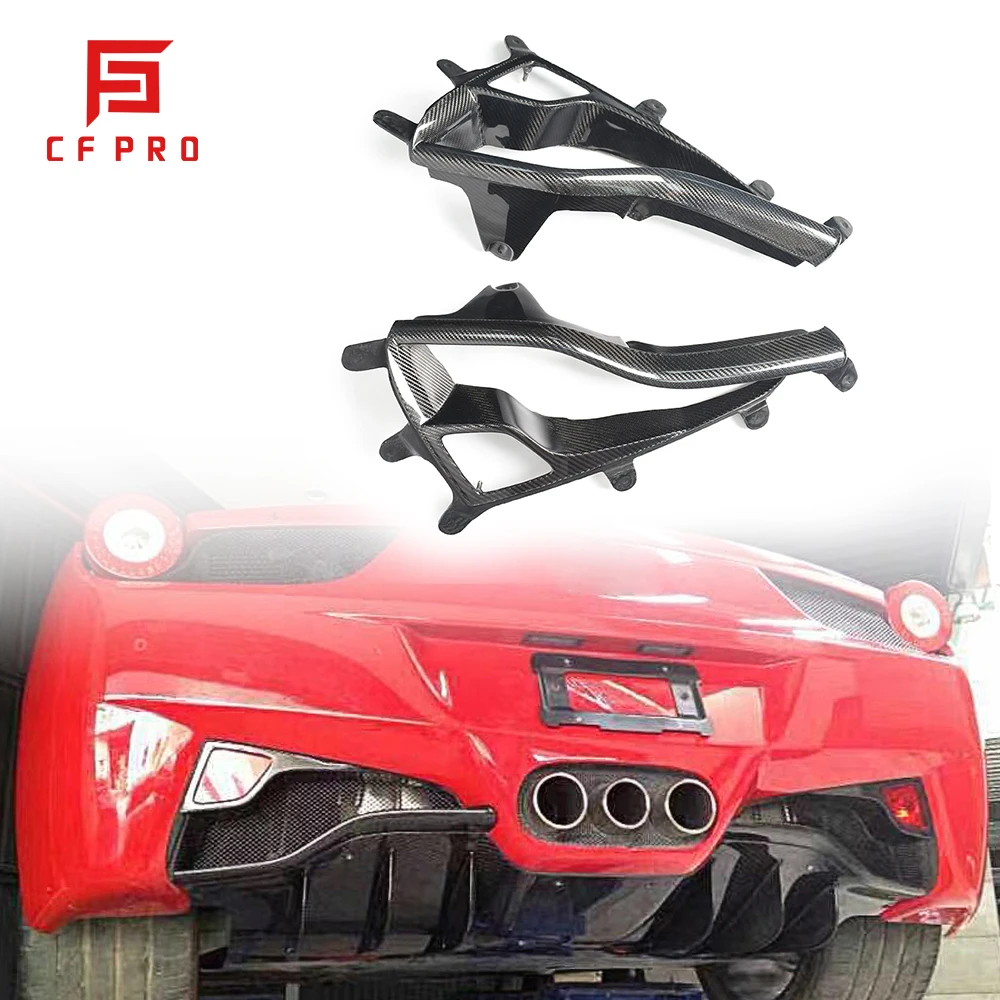 

For Ferrari 458 Carbon Fiber Tail Lamp Surround Rear Fog Lamp Cover Car Body Kit Rear Diffuser Accessories