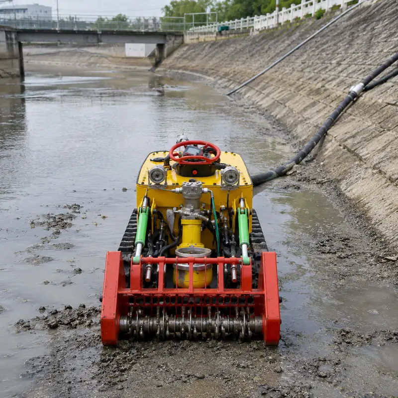 Underwater Pipeline Cleaning Robot Customized for Sewer Sludge Cleaning with Remote Control Reliable Pipeline Dredging Robot