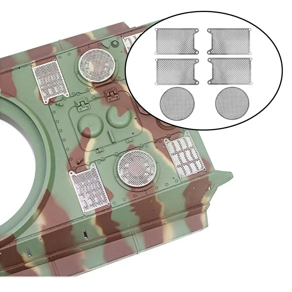 6x ป้องกันสุทธิสําหรับ 1/16 Heng Long เยอรมัน King Tiger ถัง DIY อุปกรณ์เสริม