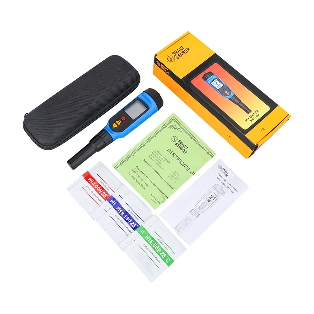 Imagem -06 - Medidor de Penetração Digital ph Massa Carne Vegetal Frutas Molhos Testador de ph Semi-sólido Acidimeter com Medição de Temperatura