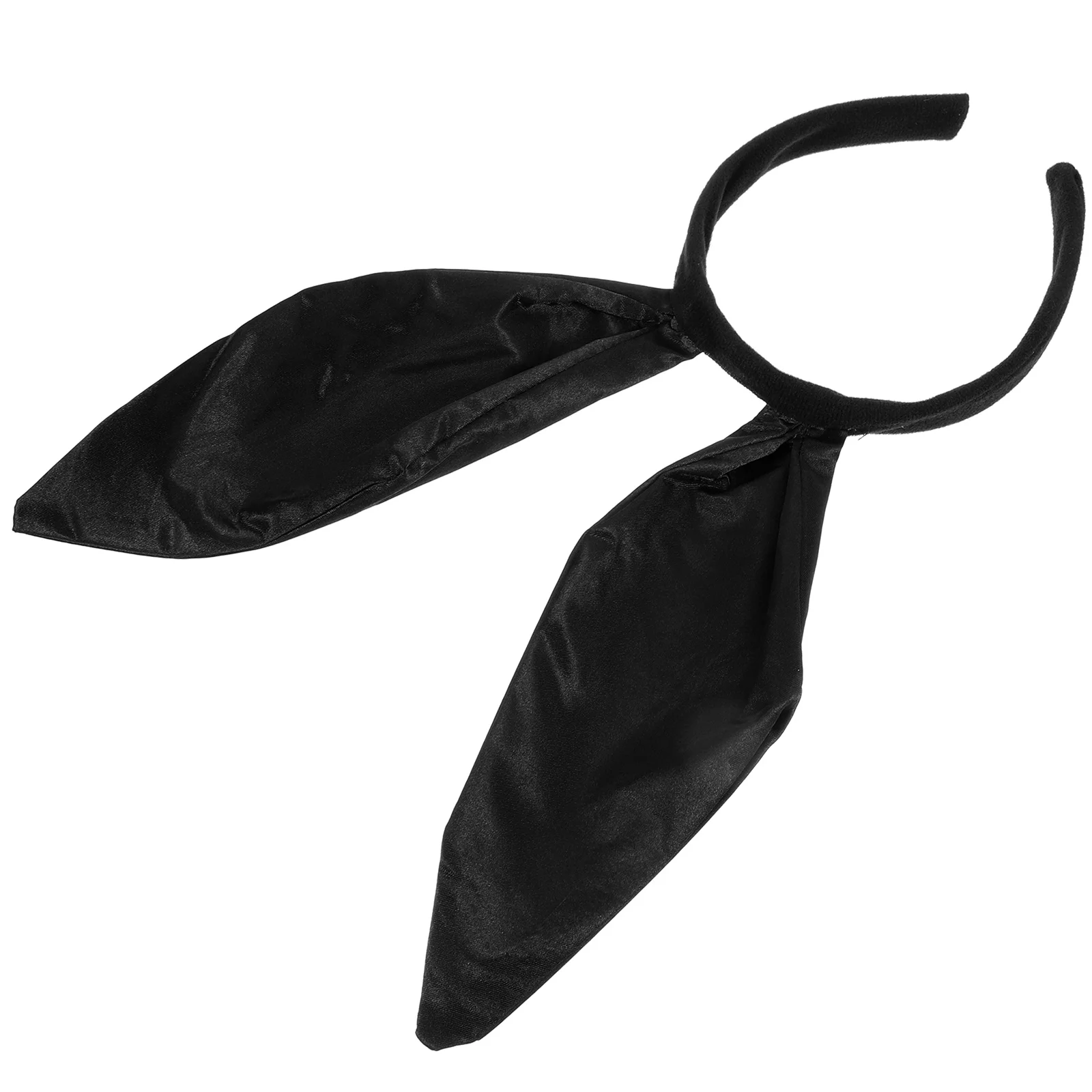 

Rabbit Girl Headb Bunny Ears Headpiece Black Satin Adult Party Accessories Lightweight Smooth Surface Comfortable Long Wear