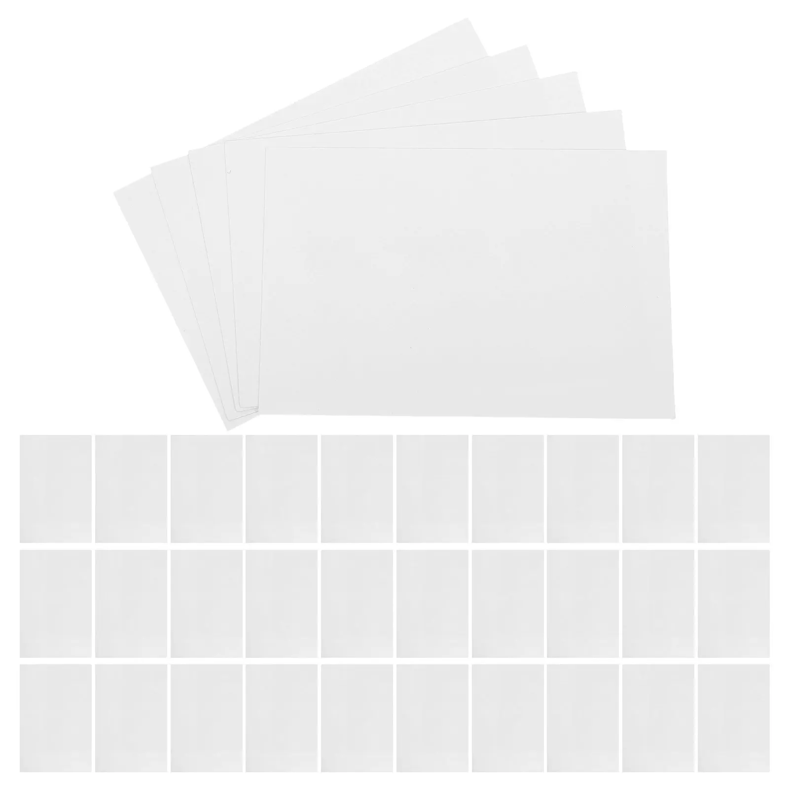 75Pcs Blank Cardstock Bookmarks Thick Sturdy White Paper Double Sided for DIY Art Sketching Study Aid Vocabulary Practice Craft